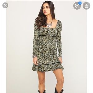 Free People Boheme Floral Mini Dress